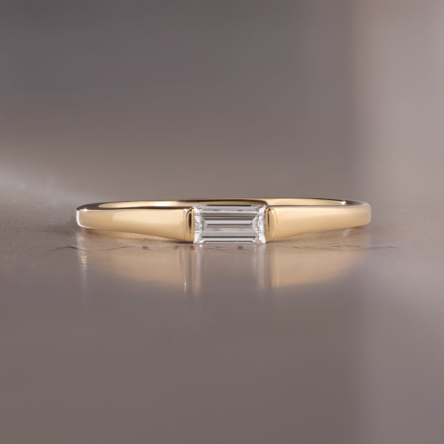 Straight Baguette Diamond Ring