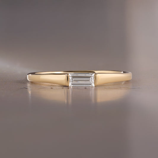 Straight Baguette Diamond Ring