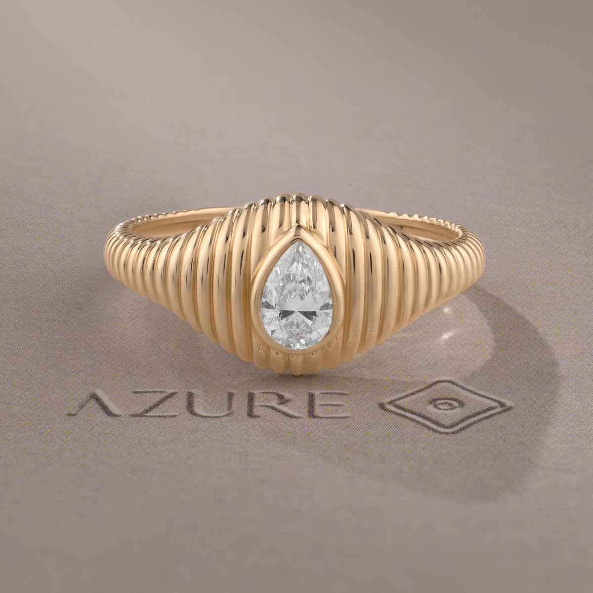 Pear Diamond Ring