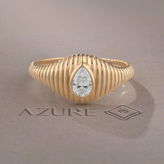 Pear Diamond Ring
