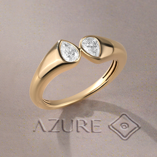 Pear Diamond Ring