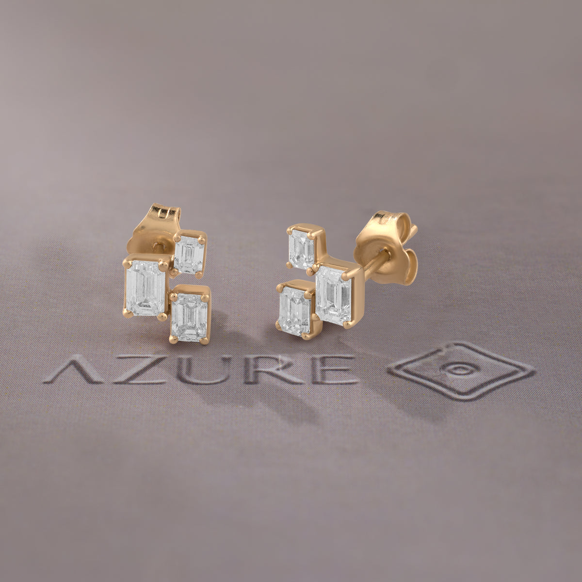 Emerald Diamond Earring