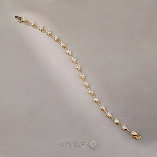 Pear Diamond Bracelet