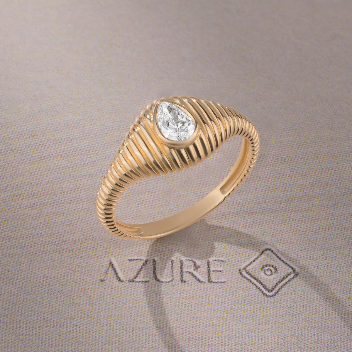 Pear Diamond Ring