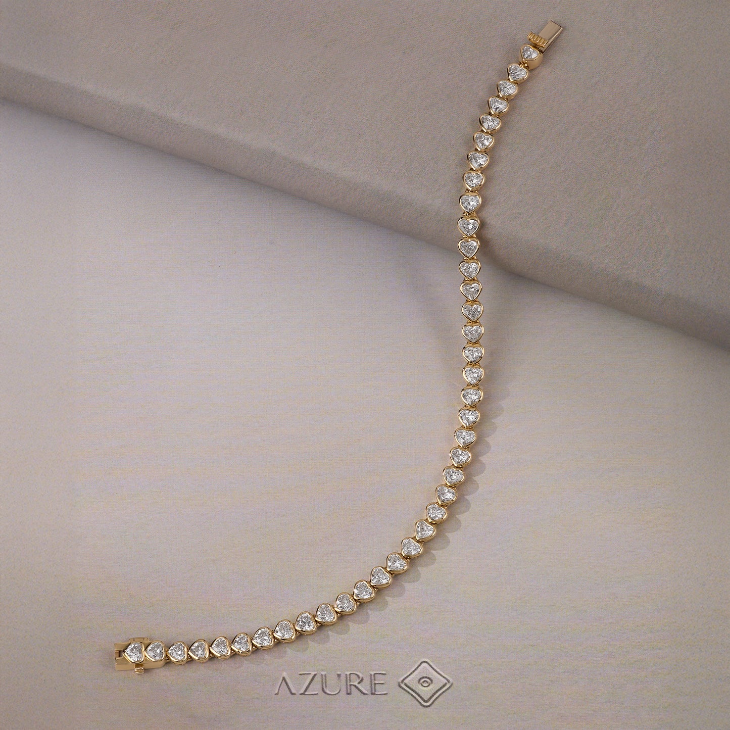 Heart Diamond Tennis Bracelet