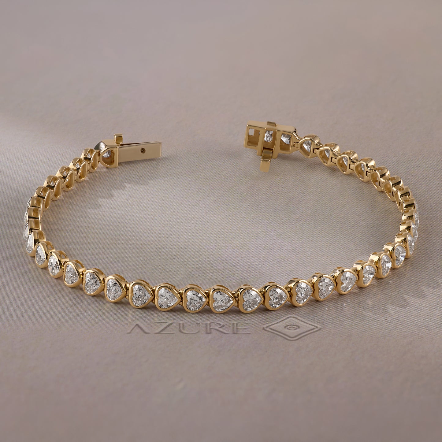 Heart Diamond Tennis Bracelet