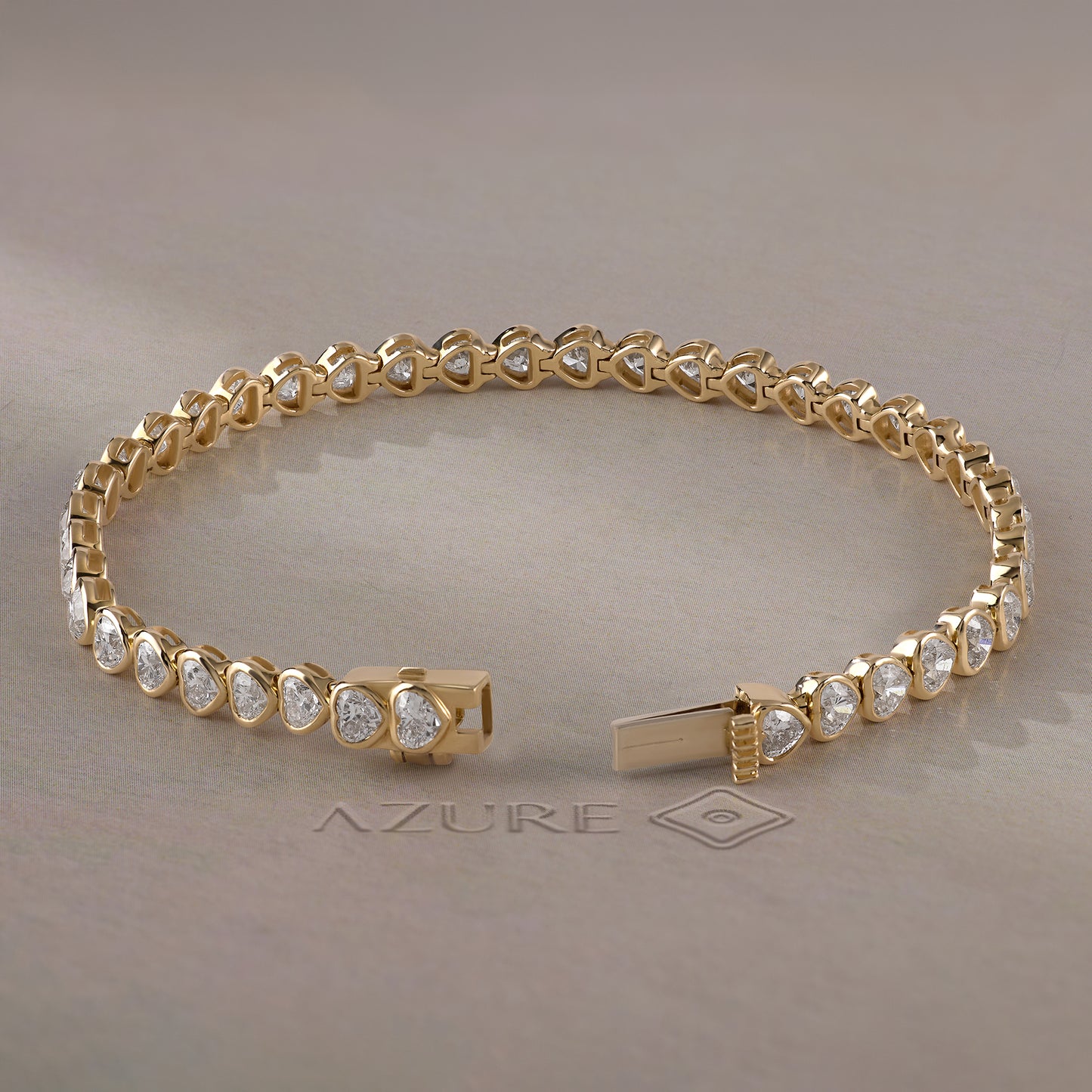 Heart Diamond Tennis Bracelet