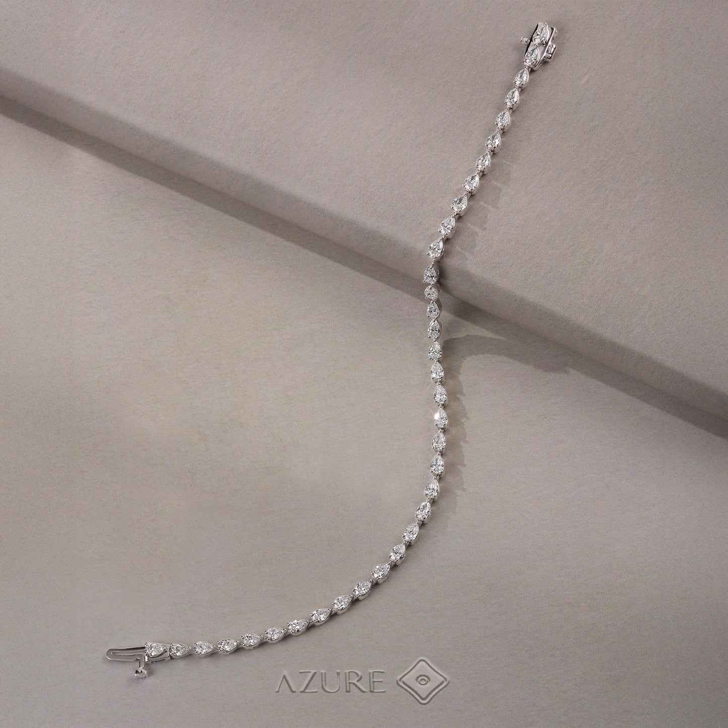 Pear Diamond Tennis Bracelet