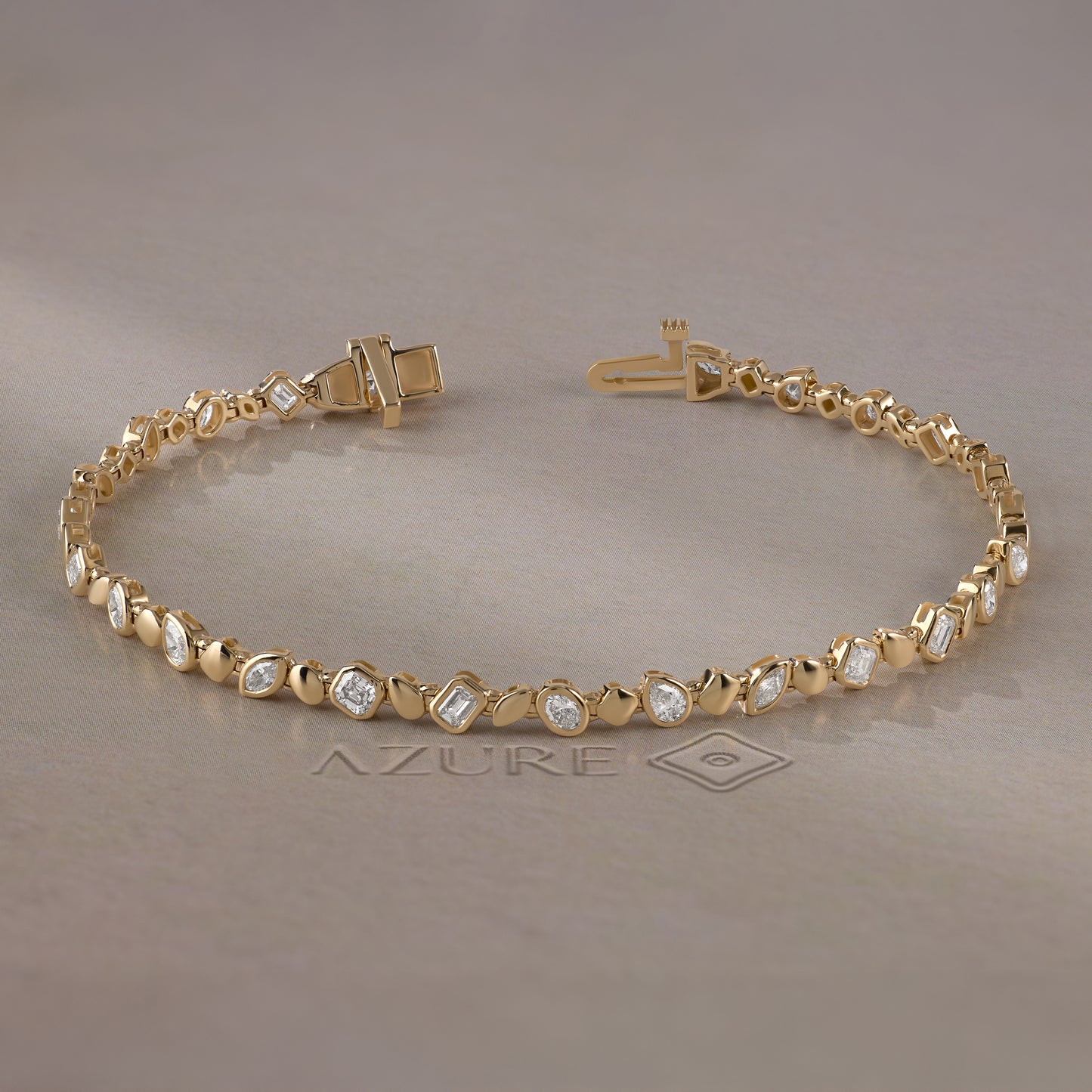 Multi-Shape Diamond  Bracelet