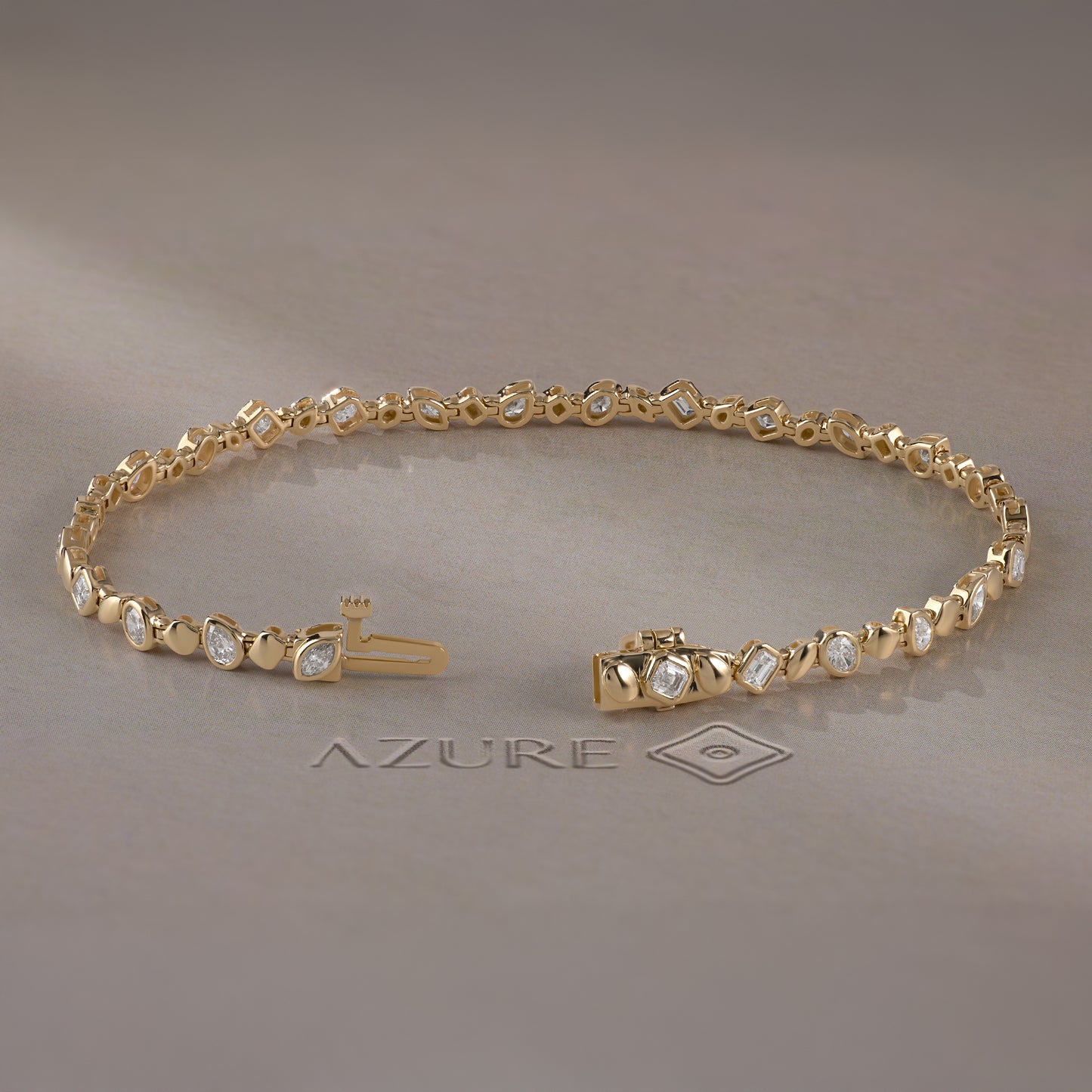 Multi-Shape Diamond  Bracelet