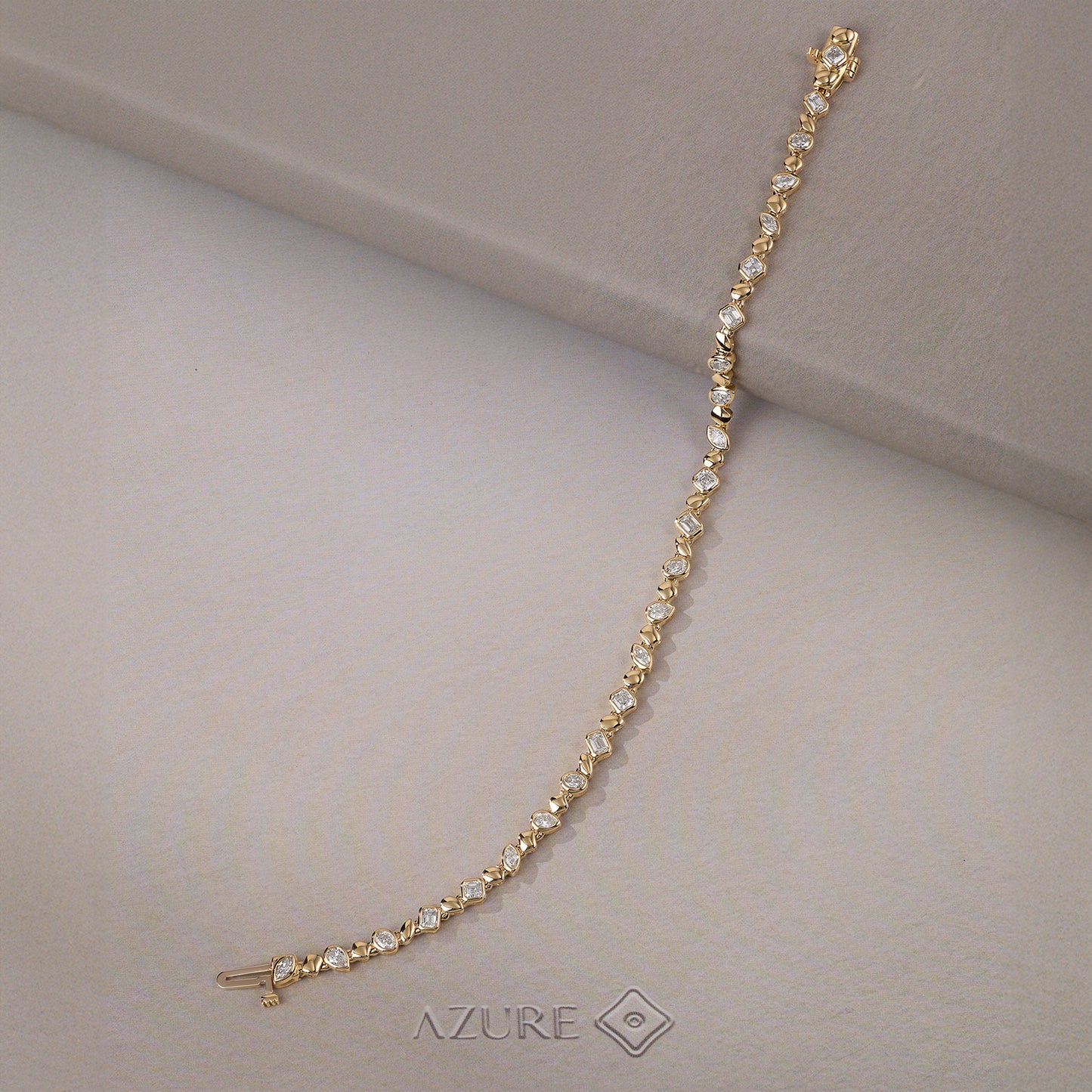 Multi-Shape Diamond  Bracelet