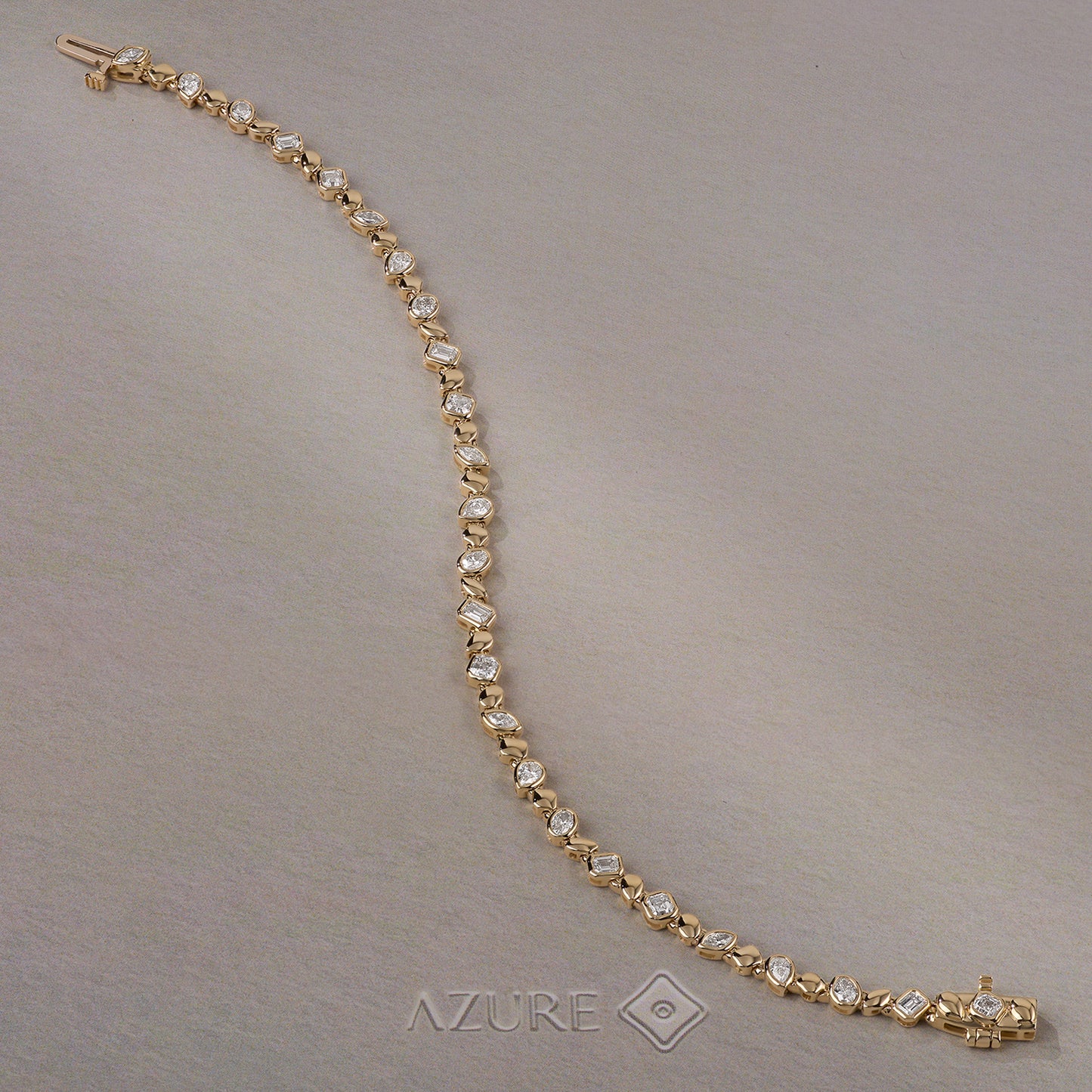 Multi-Shape Diamond  Bracelet