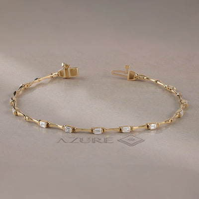 Emerald-Cut Diamond Bracelet