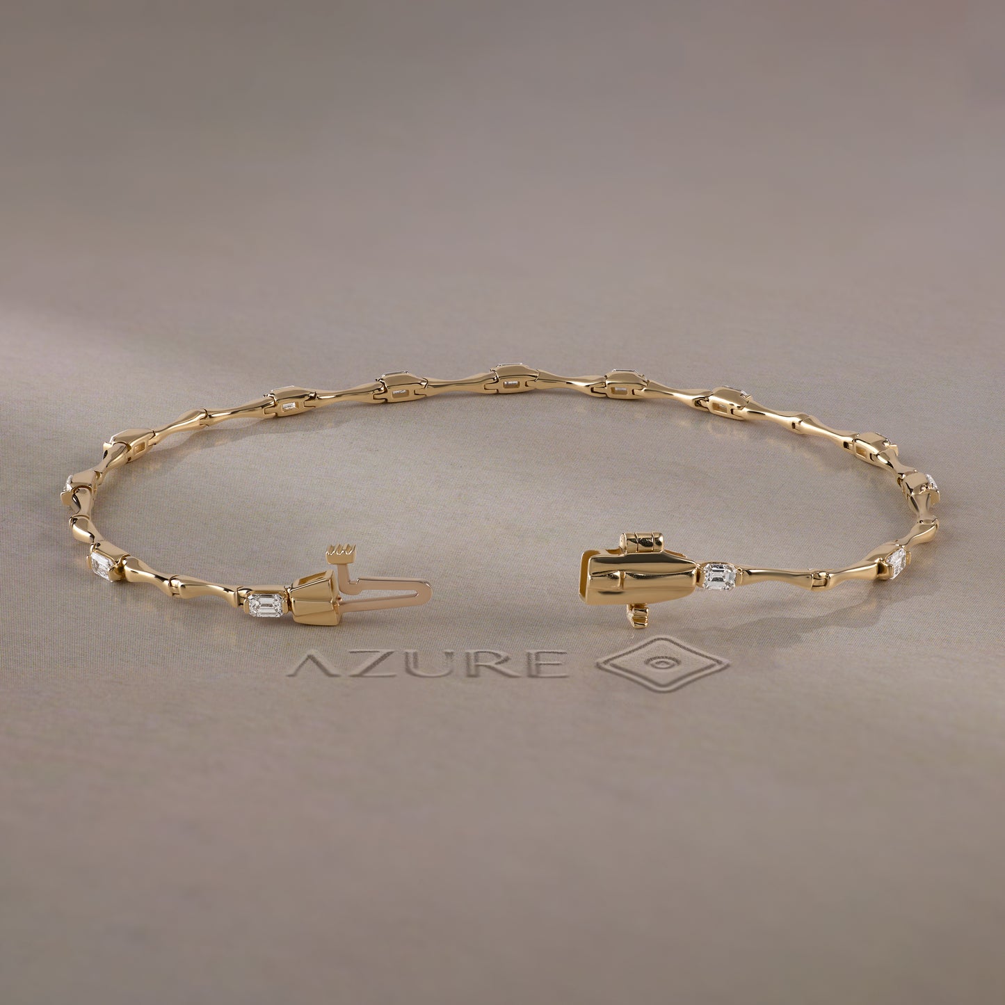 Emerald-Cut Diamond Bracelet