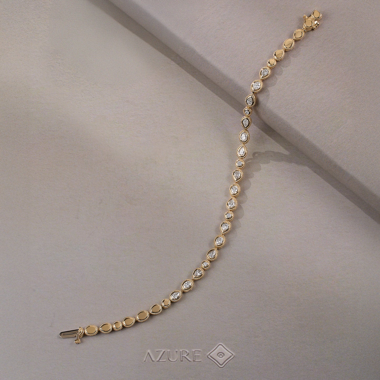 Round, Pear & Oval Diamond Bracelet