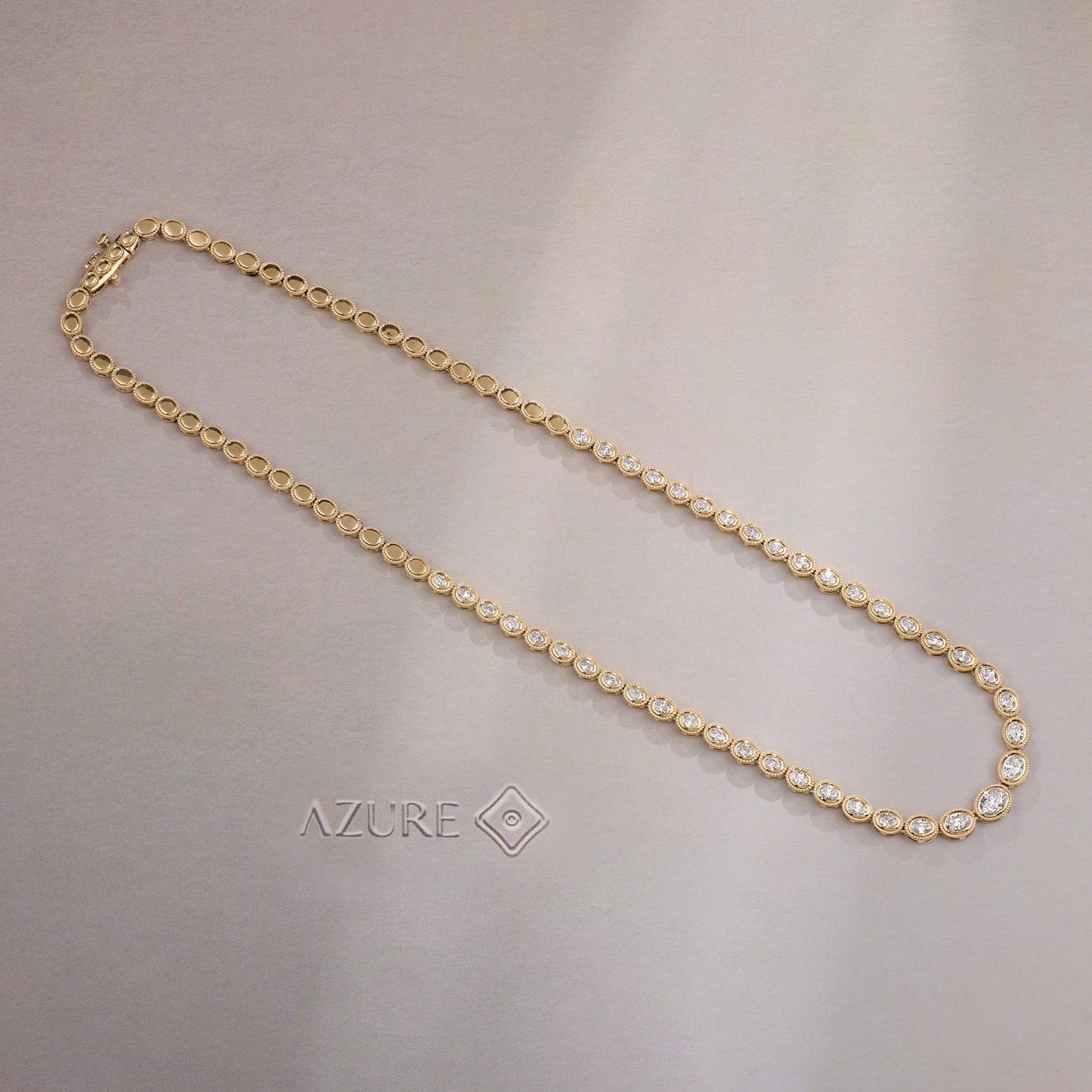 Oval Diamond Necklace
