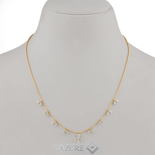 Pear Diamond Necklace