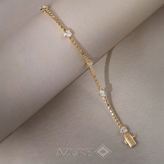 Heart Diamond Bracelet
