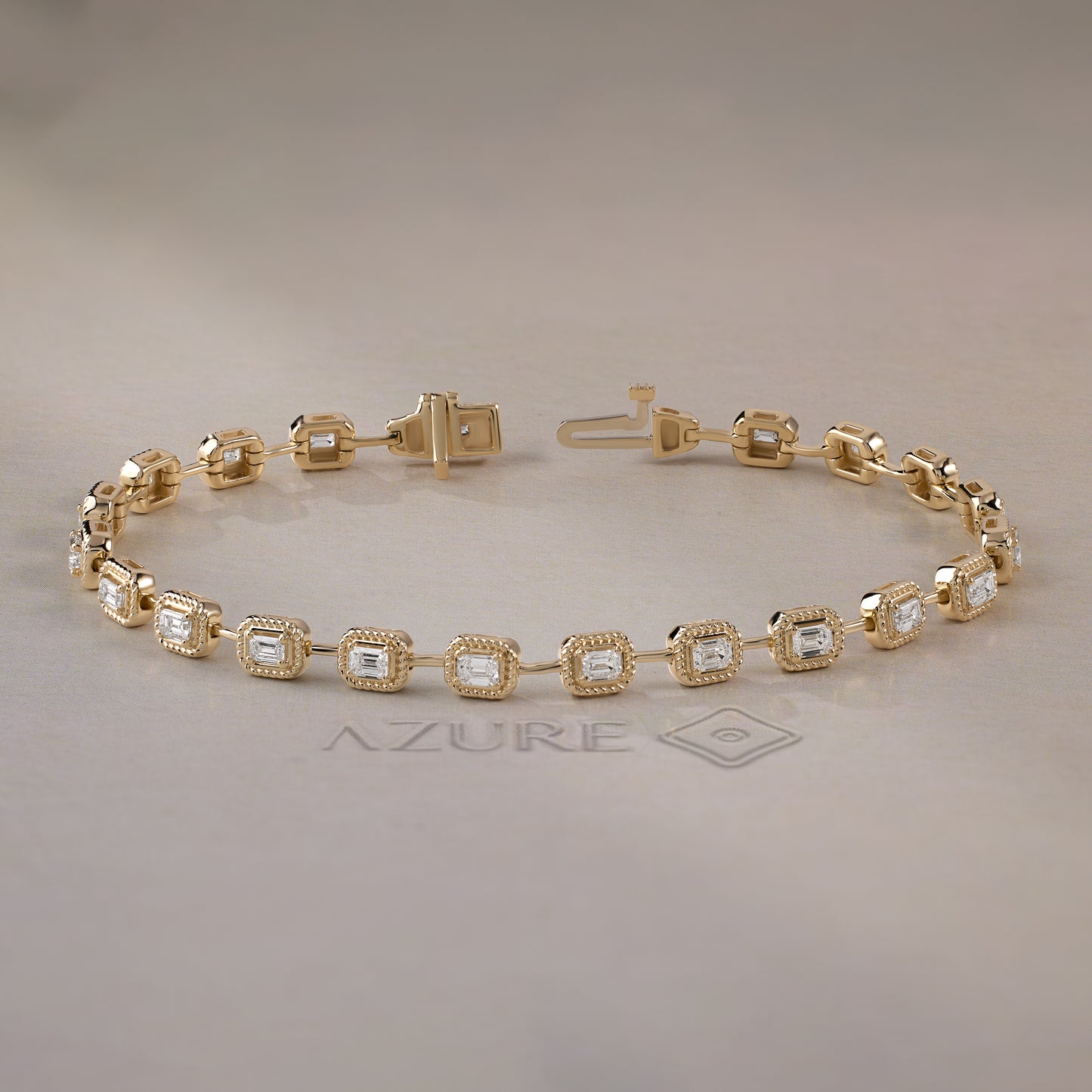 Emerald-Cut Diamond Bracelet