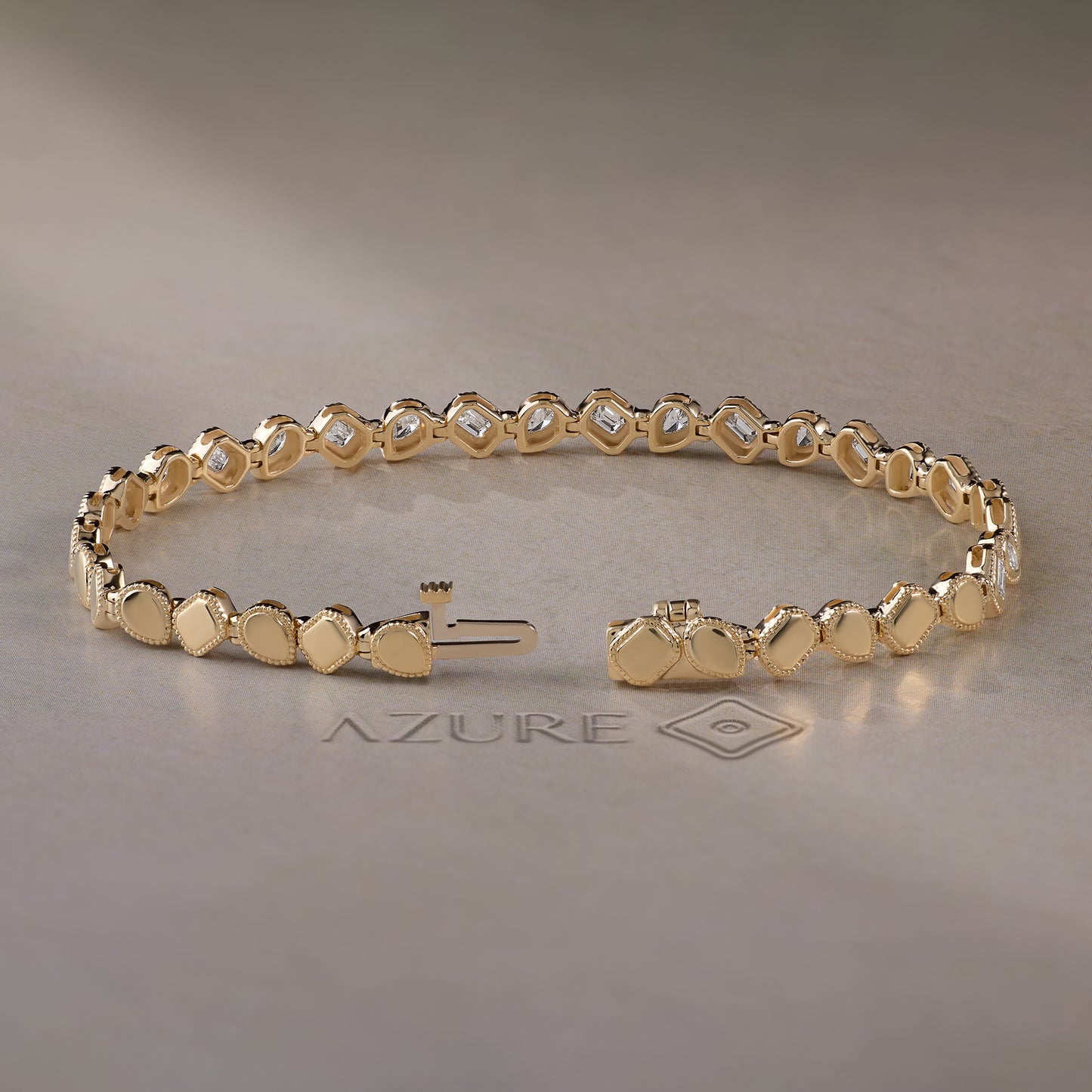 Pear & Emerald Diamond Bracelet