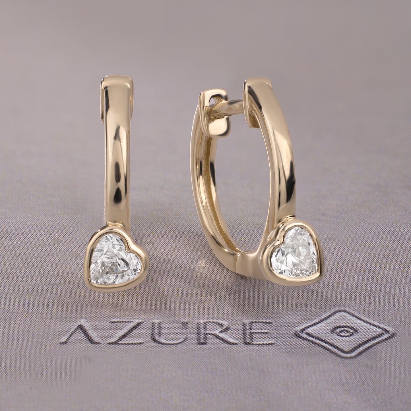 Heart Diamond Earrings