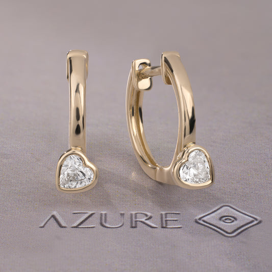 Heart Diamond Earrings