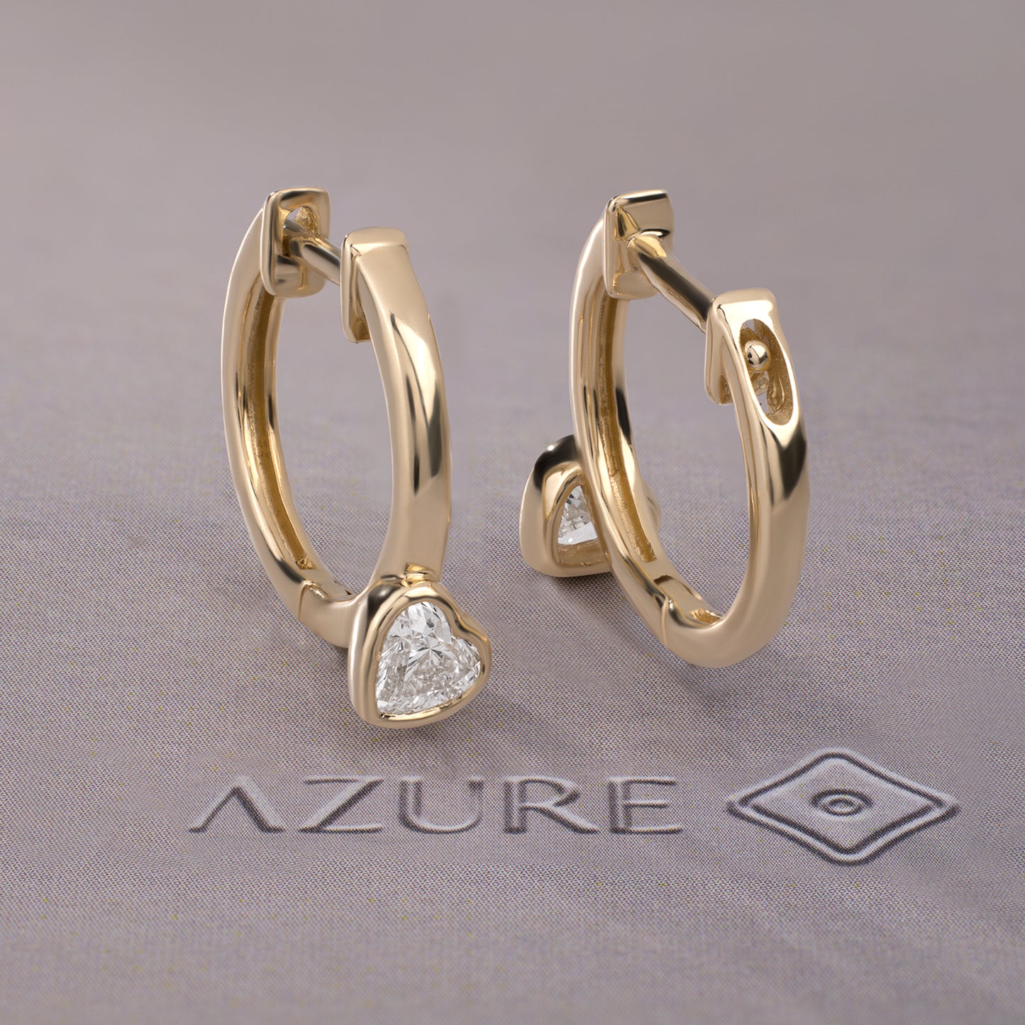 Heart Diamond Earrings