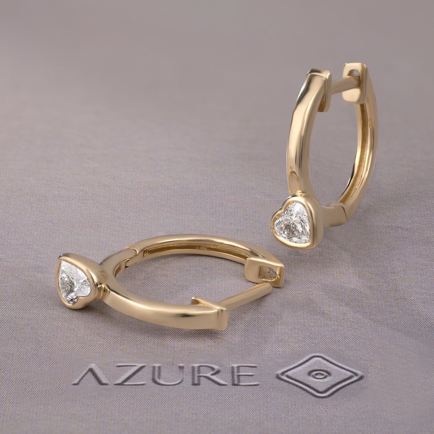 Heart Diamond Earrings