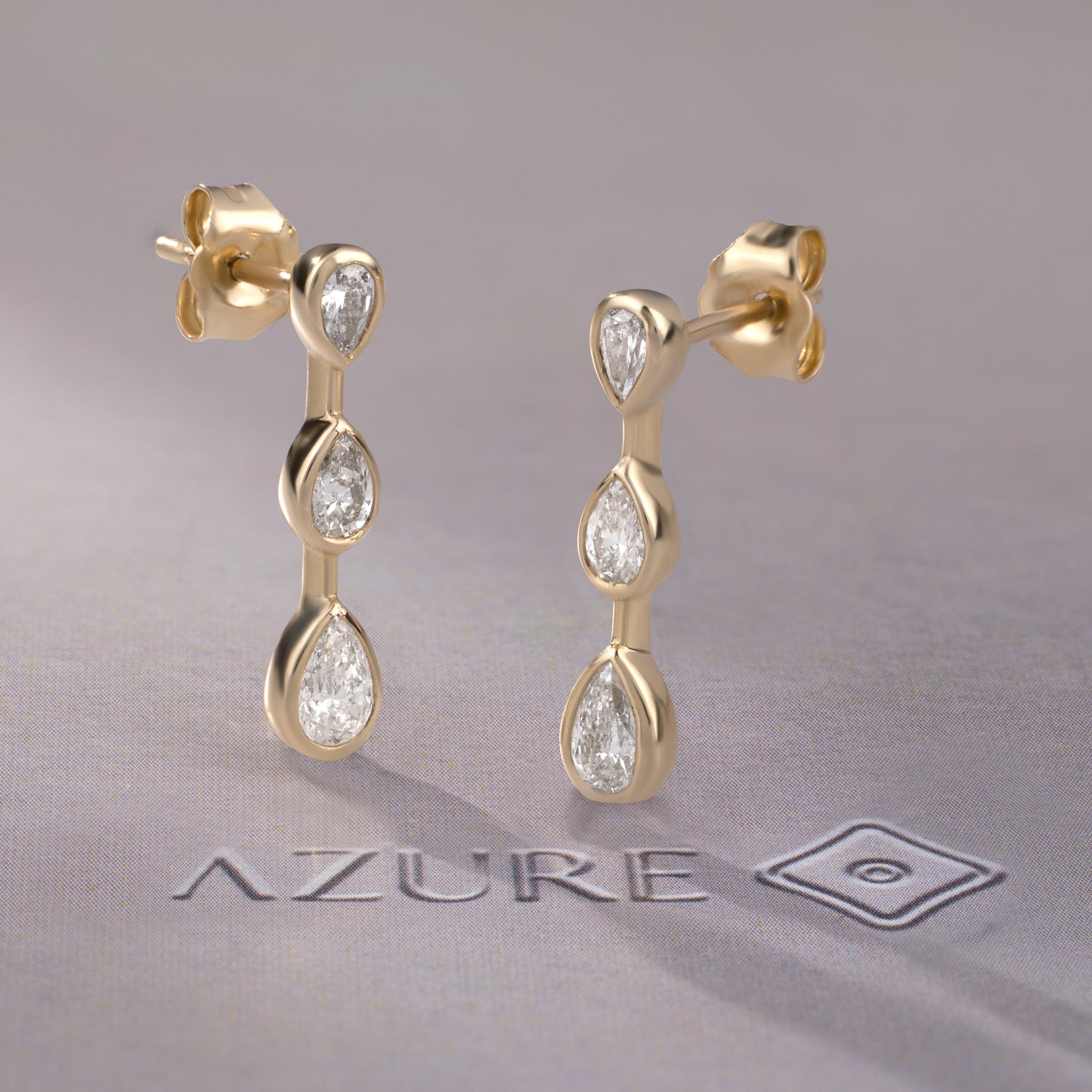 Pear Diamond Earrings