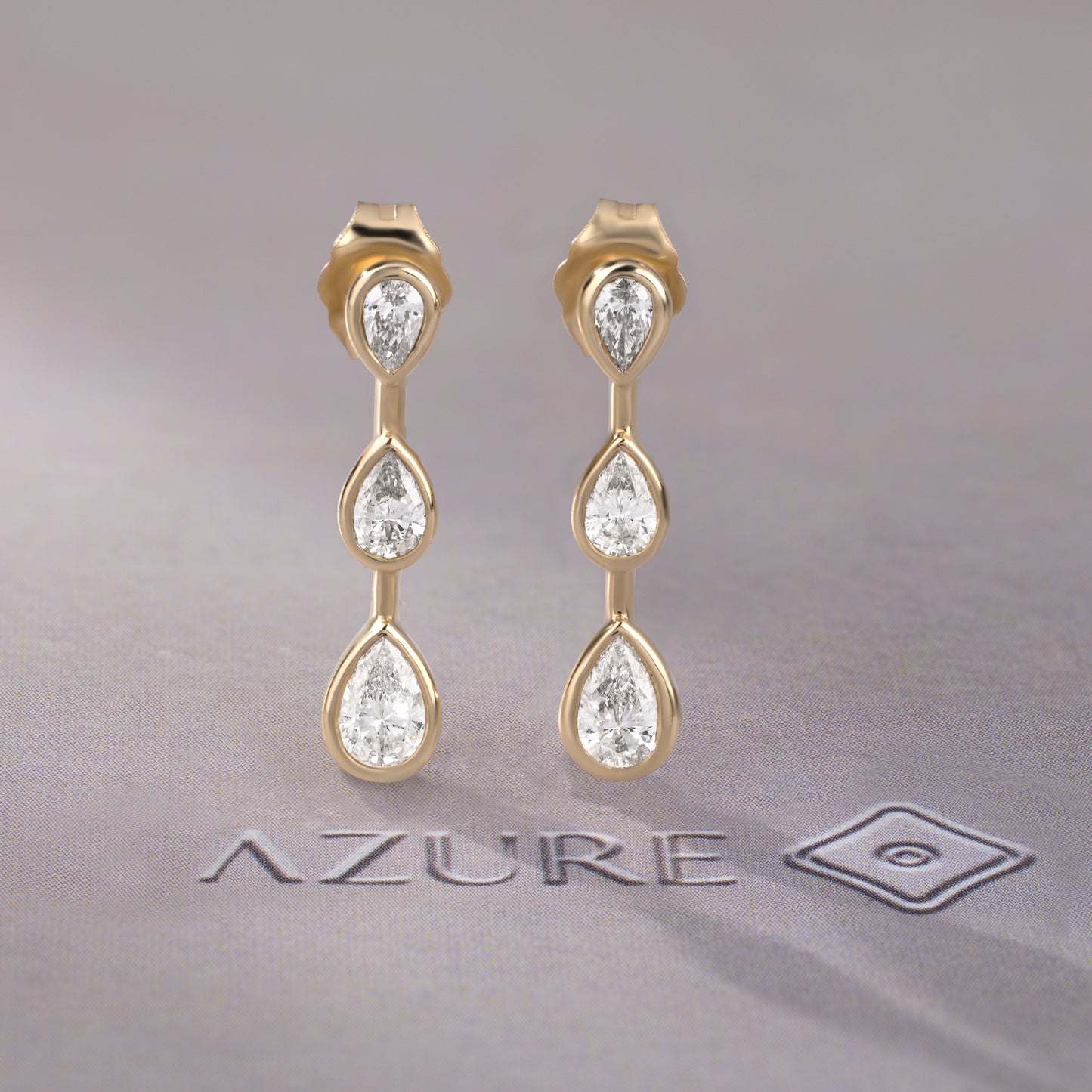 Pear Diamond Earrings