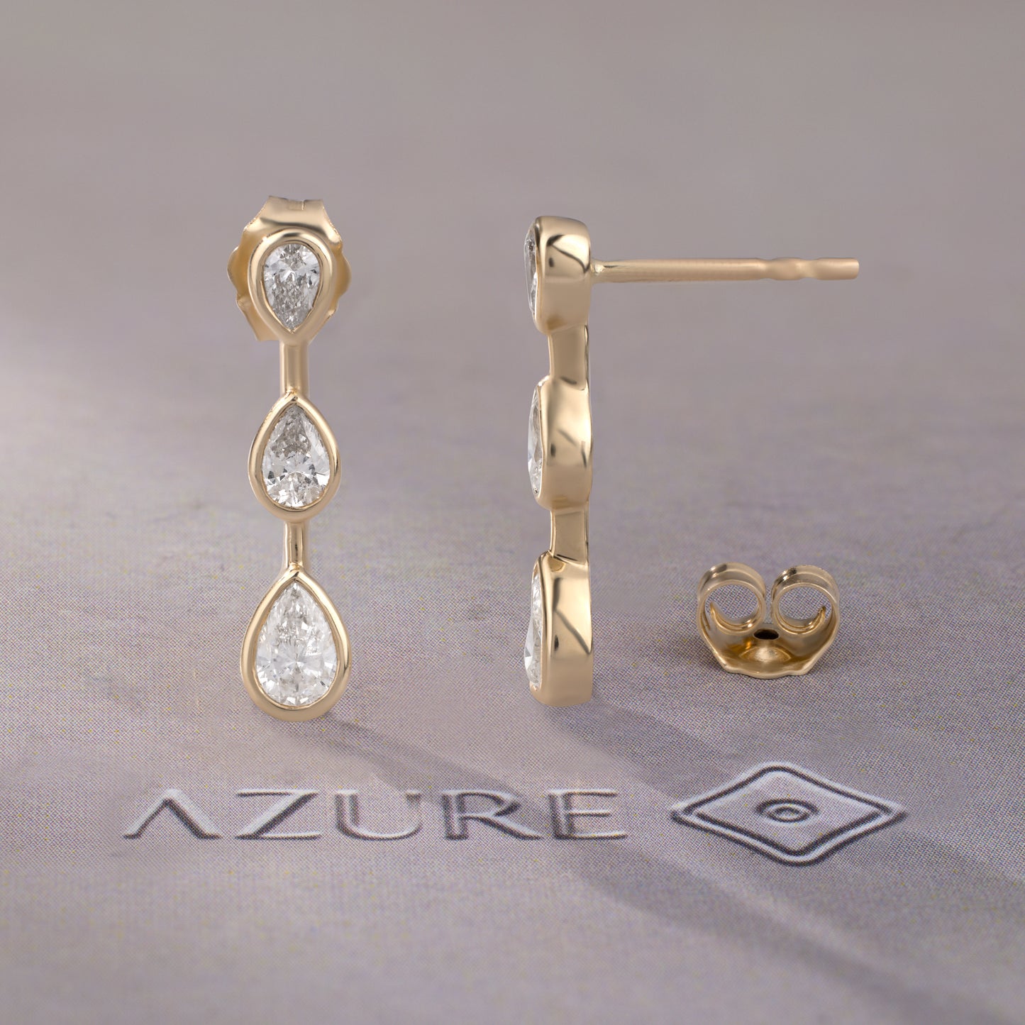 Pear Diamond Earrings