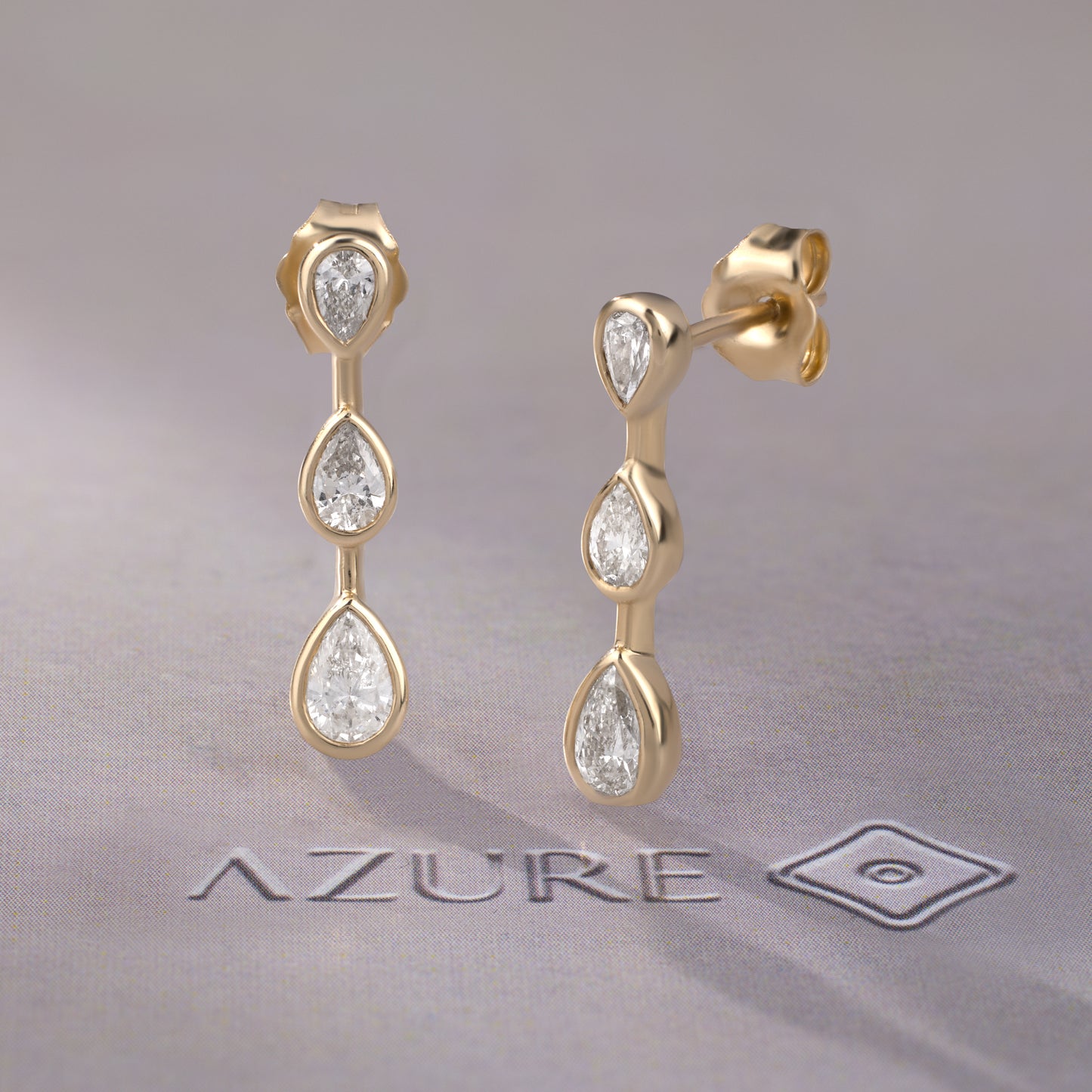 Pear Diamond Earrings