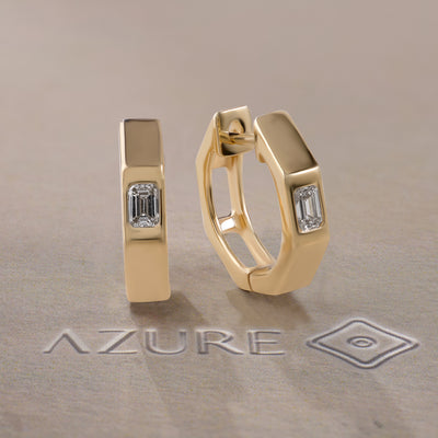 Emerald-cut Diamond Earrings