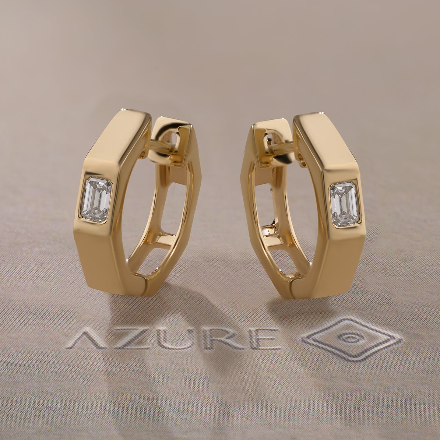 Emerald-cut Diamond Earrings