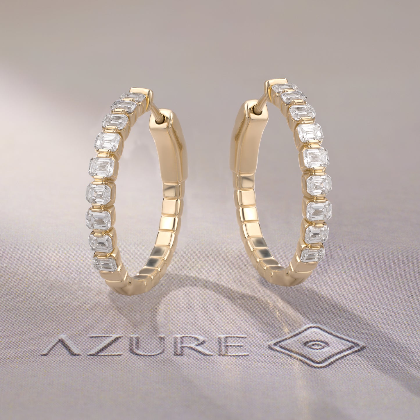 Emerald-Cut Diamond Earrings