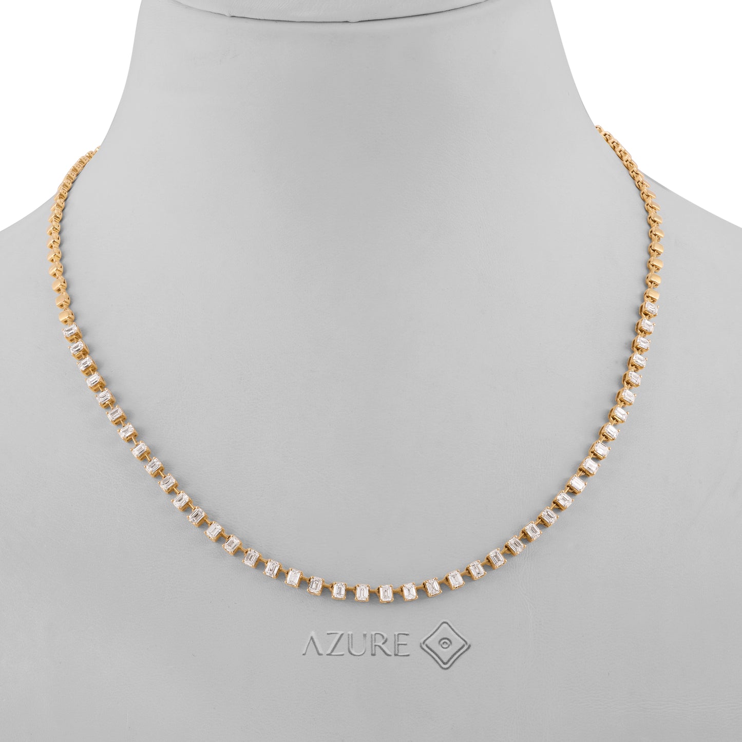 Emerald-Cut Diamond Necklace