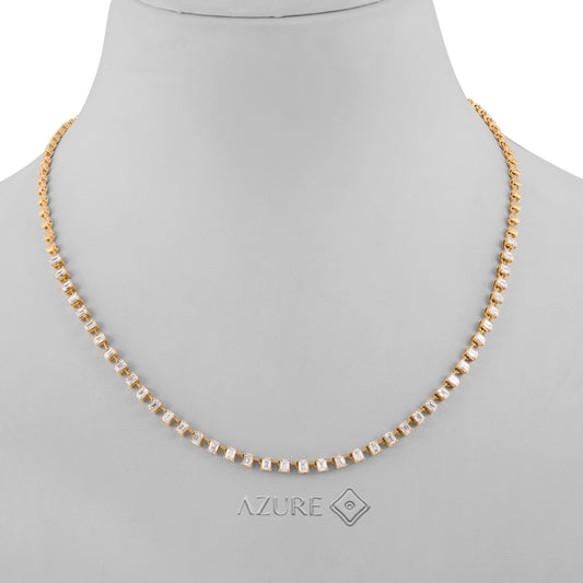 Emerald-Cut Diamond Necklace