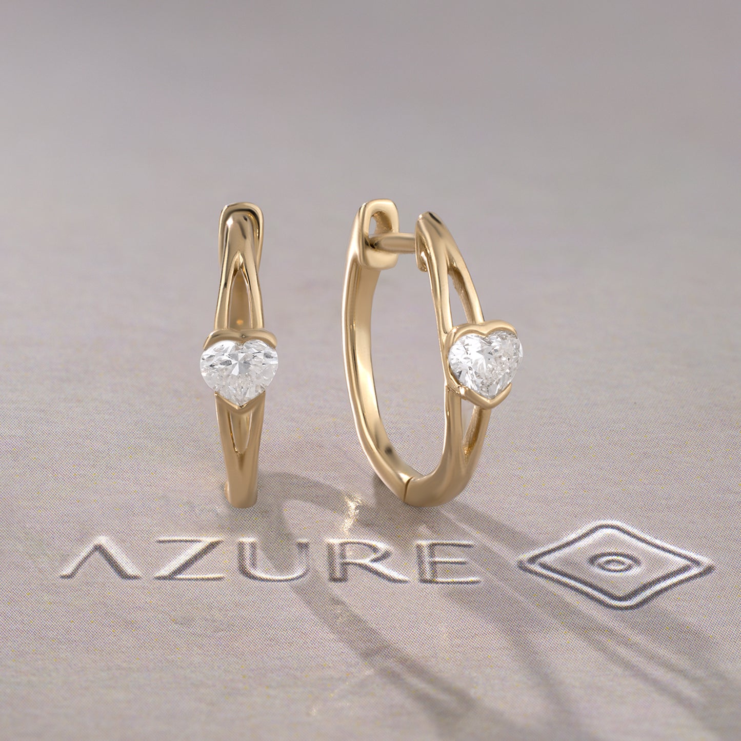 Heart Diamond Earrings