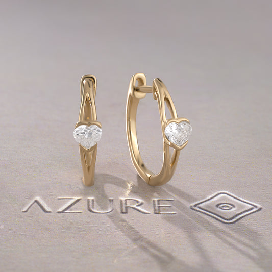 Heart Diamond Earrings