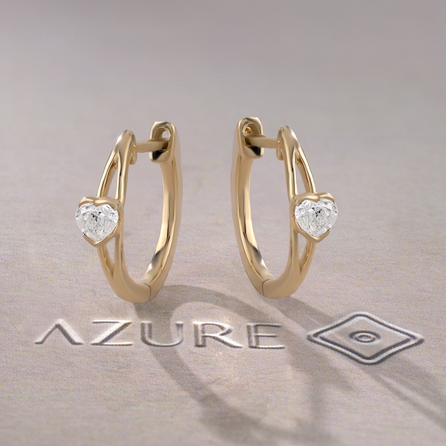 Heart Diamond Earrings