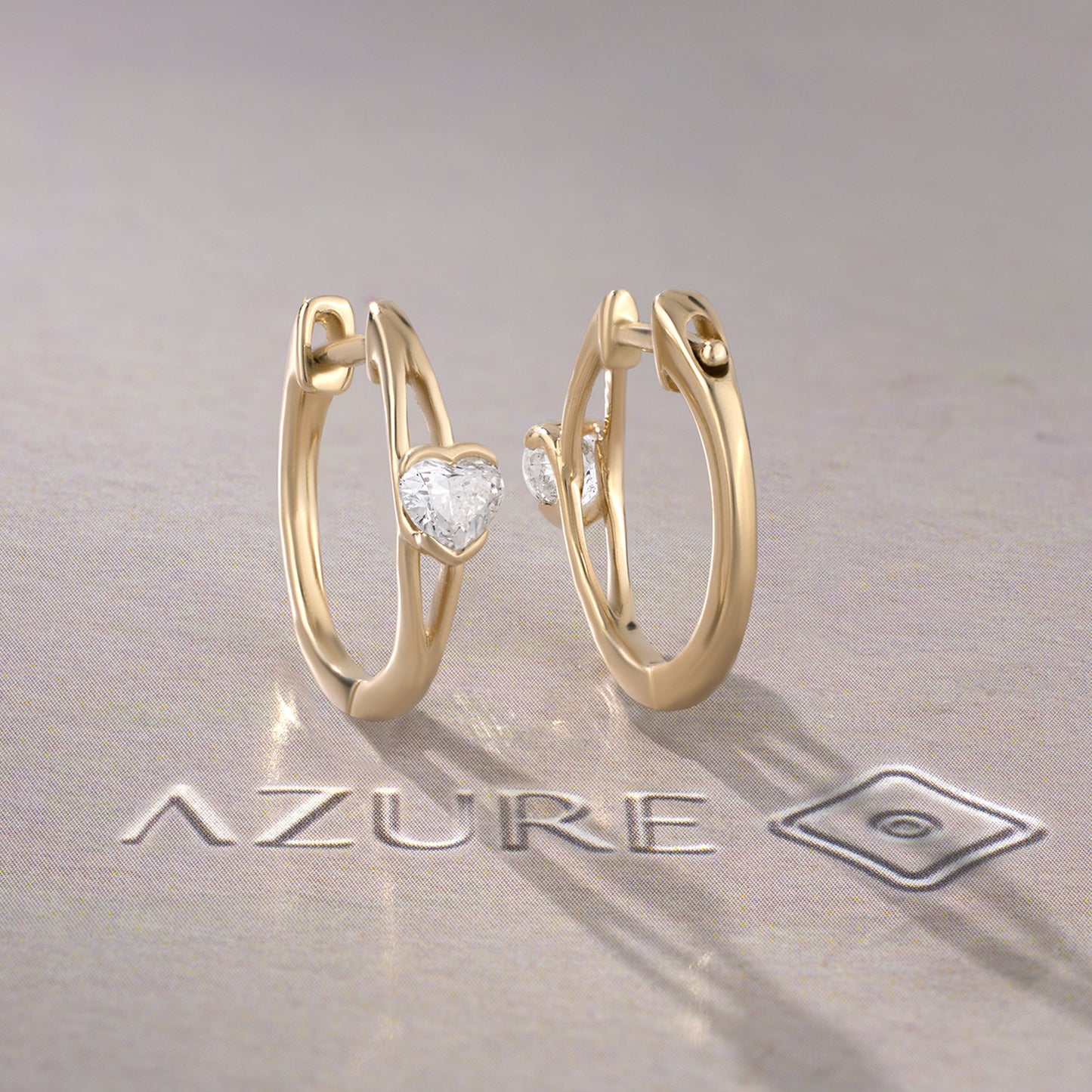 Heart Diamond Earrings