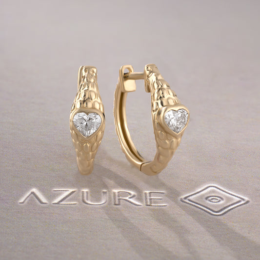 Heart Diamond Earrings