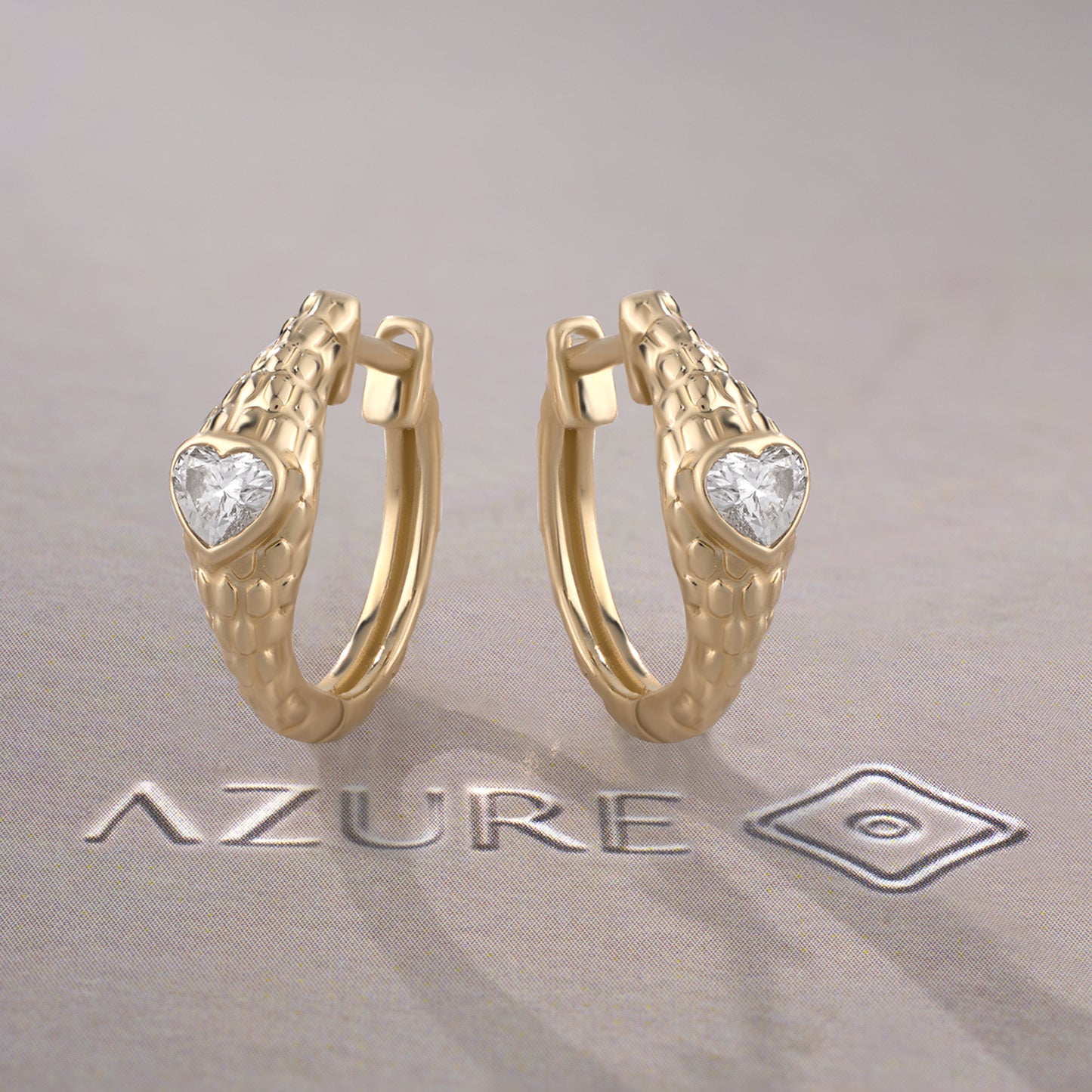 Heart Diamond Earrings