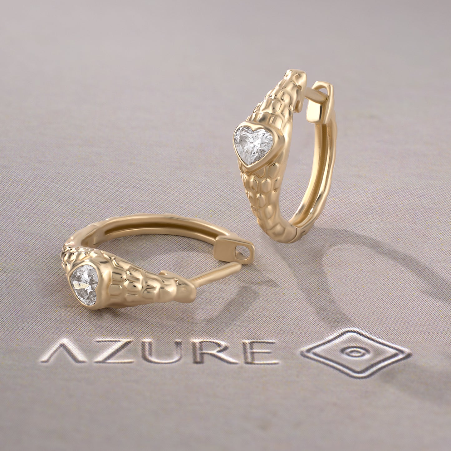 Heart Diamond Earrings