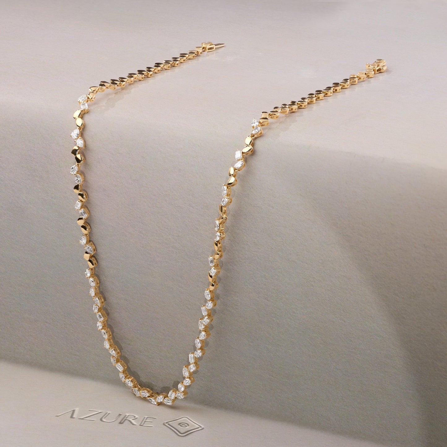 Marquise, Pear, Emerald & Oval Diamond Necklace