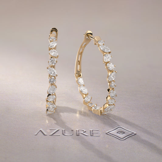 Multi-Diamond Earrings