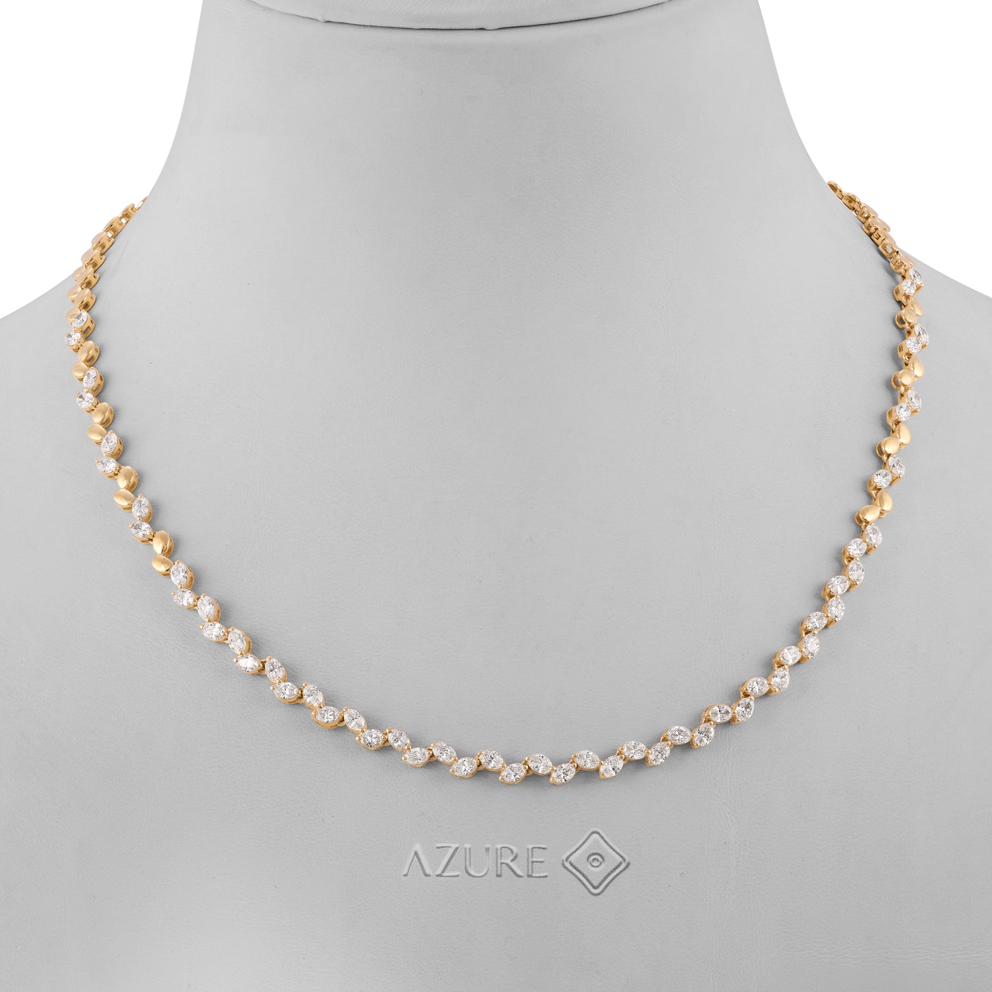 Oval Diamond Necklace