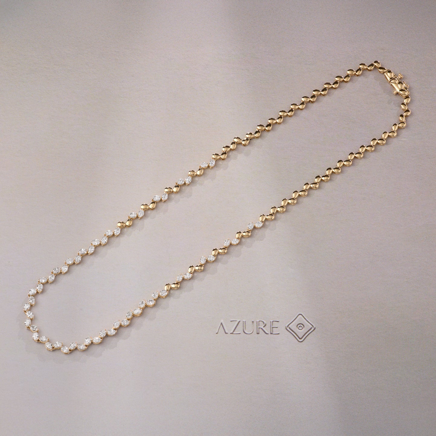 Oval Diamond Necklace