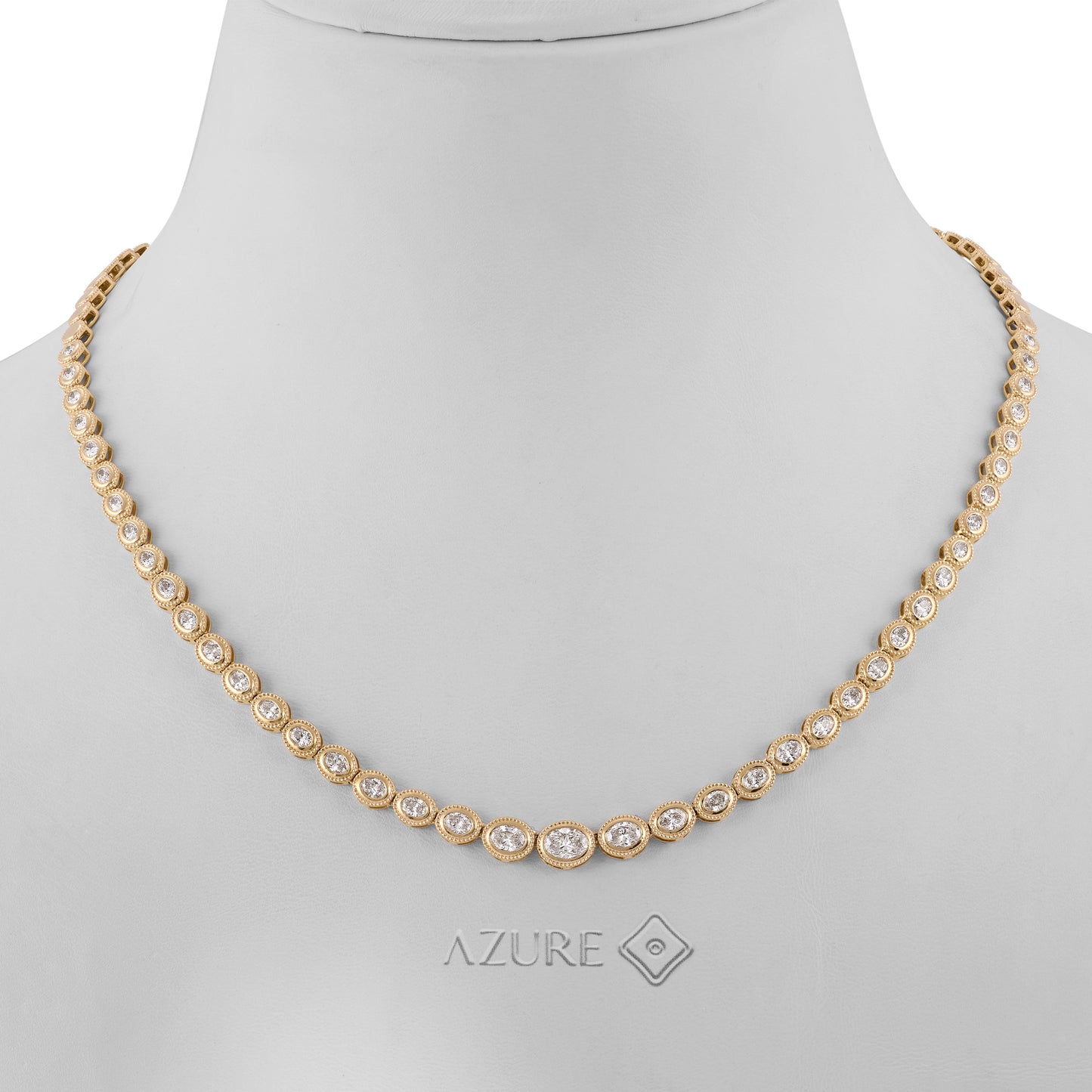 Oval Diamond Necklace