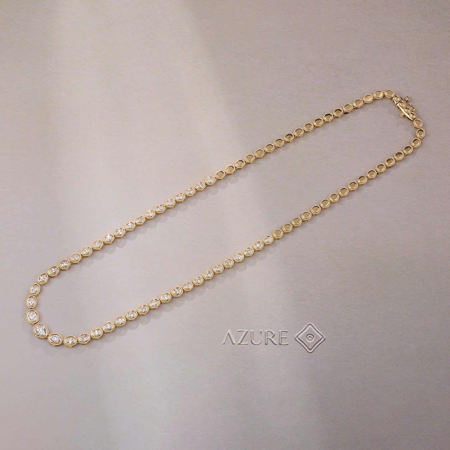 Oval Diamond Necklace